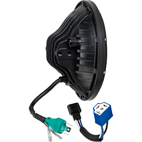 HARDDRIVE Led Headlight 7" 105w White Angel Eyes
