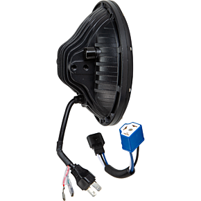 HARDDRIVE Led Headlight 7" 130w White Angel Eyes
