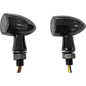 HARDDRIVE Led Run/turn Signal Black White/amber Clear Lens