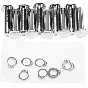 HARDDRIVE Lever Pin & Circlip Bracket `08-20 Flh Chrome