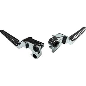 HARDDRIVE Lsr Lever Set Chrome Big Twin 96-16 Xl 96-03 W/cable Clutch
