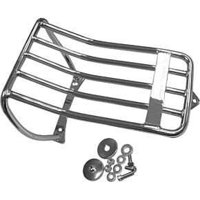 HARDDRIVE Luggage Rack Chrome Fxst W/ Bobtail Fender