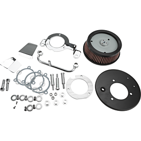 HARDDRIVE M8 Round Hi Perform Chrome A/c And Breather Kit