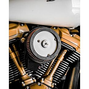 HARDDRIVE M8 Round Hi Perform Satin Black A/c And Breather Kit