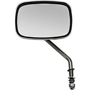 HARDDRIVE Mirror Oem Style Short Stem Chrome Left