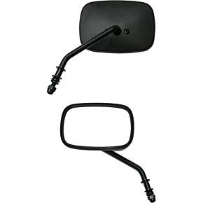 HARDDRIVE Mirror Oem Style Short Stem Matte Black Left