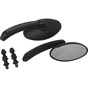 HARDDRIVE Mirrors Black Oval Black