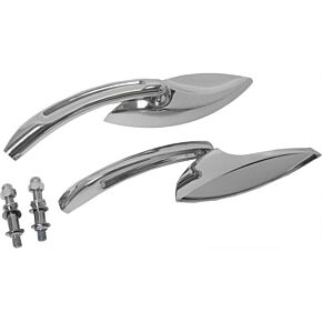 HARDDRIVE Mirrors Chrome Eliptical Chrome