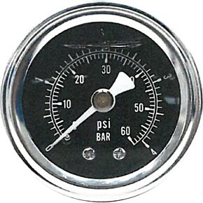 HARDDRIVE Oil Pressure Gauge 60psi Black