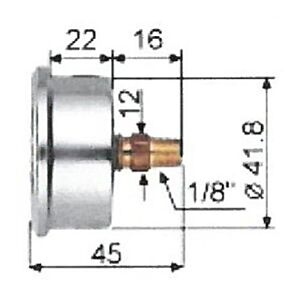 HARDDRIVE Oil Pressure Gauge 60psi White