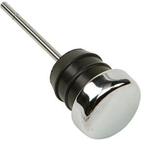 HARDDRIVE Oil Tank Rubber Filler Plug Chrome