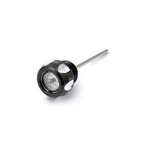 HARDDRIVE Oil Temp Dip Stick M8 Black And Machined