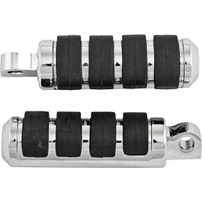 HARDDRIVE Passenger Footpegs Male Mount Chrome