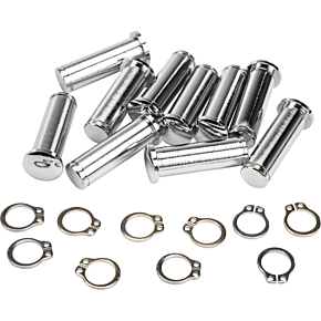 HARDDRIVE Pivot Pin & Circlip Clutch `08-20 Flh Chrome