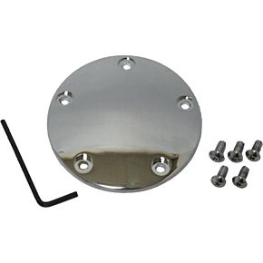 HARDDRIVE Point Cover Chrome 99-17 Twin Cam