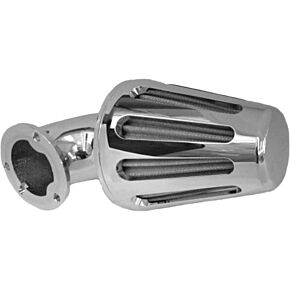 HARDDRIVE Ram Air Filter Chopped Chrome 4.5"x10"