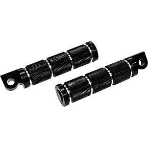 HARDDRIVE Rider Footpegs Retro Black Pre 2017