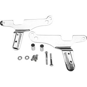 HARDDRIVE Rigid Side Plates Chrome Flh/flt 97-08