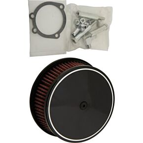 HARDDRIVE Round Air Cleaner Hp Classic Smooth Blace 5-7/8"