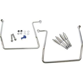 HARDDRIVE Saddlebag Supports Chrome Fxd