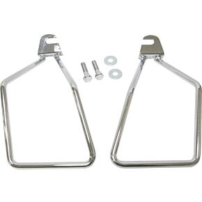 HARDDRIVE Saddlebag Supports Chrome Single Bolt Softail