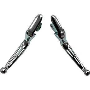 HARDDRIVE Slotted Lever Set Chrome