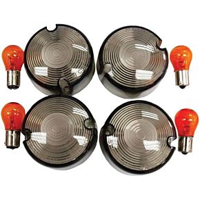 HARDDRIVE Smoked Turn Signal Lens Kit Domed