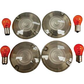 HARDDRIVE Smoked Turn Signal Lens Kit Flat