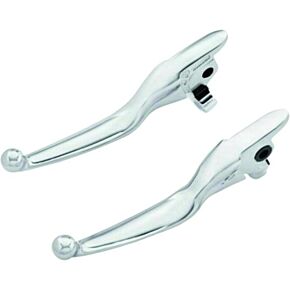 HARDDRIVE Smooth Chrome Lever Set Flt 17-20 Except Tri Glide