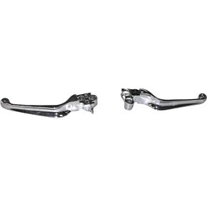 HARDDRIVE Smooth Lever Set Chrome Big Twin 96-16 Xl 96-03