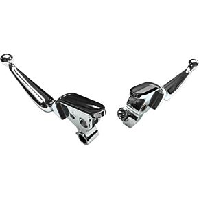 HARDDRIVE Smooth Lever Set Chrome Flt 08-13 W/cable Clutch