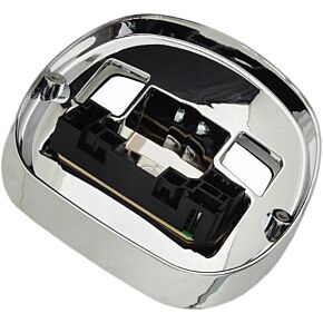 HARDDRIVE Squareback Tail Light Base Chrome