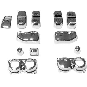 HARDDRIVE Switch Cap Kit Chrome `16-up Flht/fltr Exc Se Models