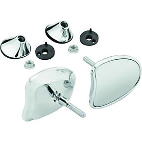 HARDDRIVE Tapered Fairing Mirrors Chrome