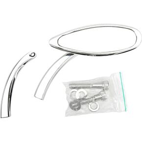 HARDDRIVE Teardrop Mirror Chrome