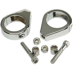 HARDDRIVE Turnsignal Clamps 41mm Pr Chrome