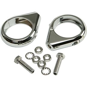 HARDDRIVE Turnsignal Clamps 49mm Pr Chrome