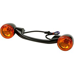 HARDDRIVE Turnsignal Light Bar Black W/amber Lenses
