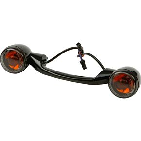 HARDDRIVE Turnsignal Light Bar Black W/smoke Lenses