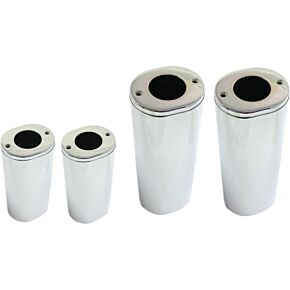 HARDDRIVE Upper Fork Tube Covers Chrome Touring 84-13 Flst 86-14