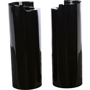 HARDDRIVE Uppr Fork Tube Covers Black+2" Touring 14-up