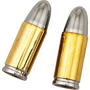 HARDDRIVE Valve Stem Caps Gold Bullet Pr