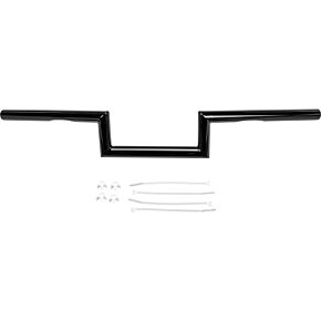 HARDDRIVE Z-bar One Inch Dimpled 4 Inch Gloss Black