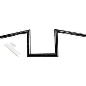 HARDDRIVE Z-bar One Inch Dimpled 8 Inch Gloss Black