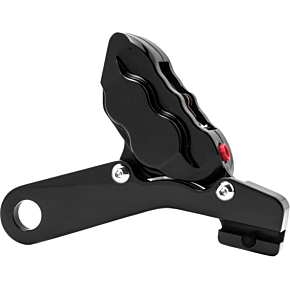 HAWG HALTERS INC 4 Pist Rear Caliper Kit Black 25mm Flt 08-up