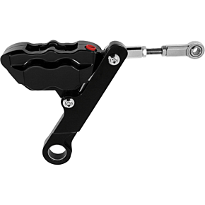 HAWG HALTERS INC 4 Piston Front Brake Kit Flsts Black