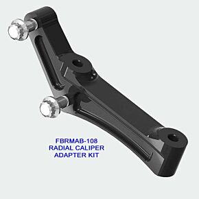HAWG HALTERS INC Radial Mount Adapt Bracket Univ Rh/lh Chrome