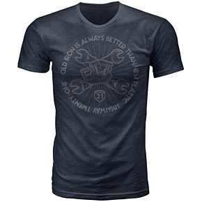 HIGHWAY 21 Old Iron Tee Midnight Navy Lg