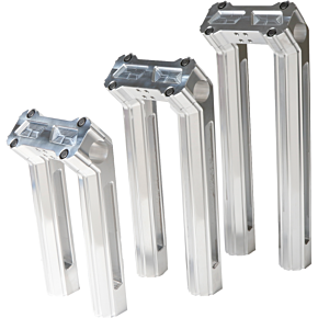 HOFMANN DESIGNS H/d Billet Risers 8" Raw Kickback