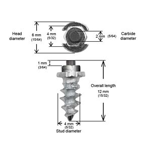 IGRIP 11mm Shoulder Screw Studs Qty 24
